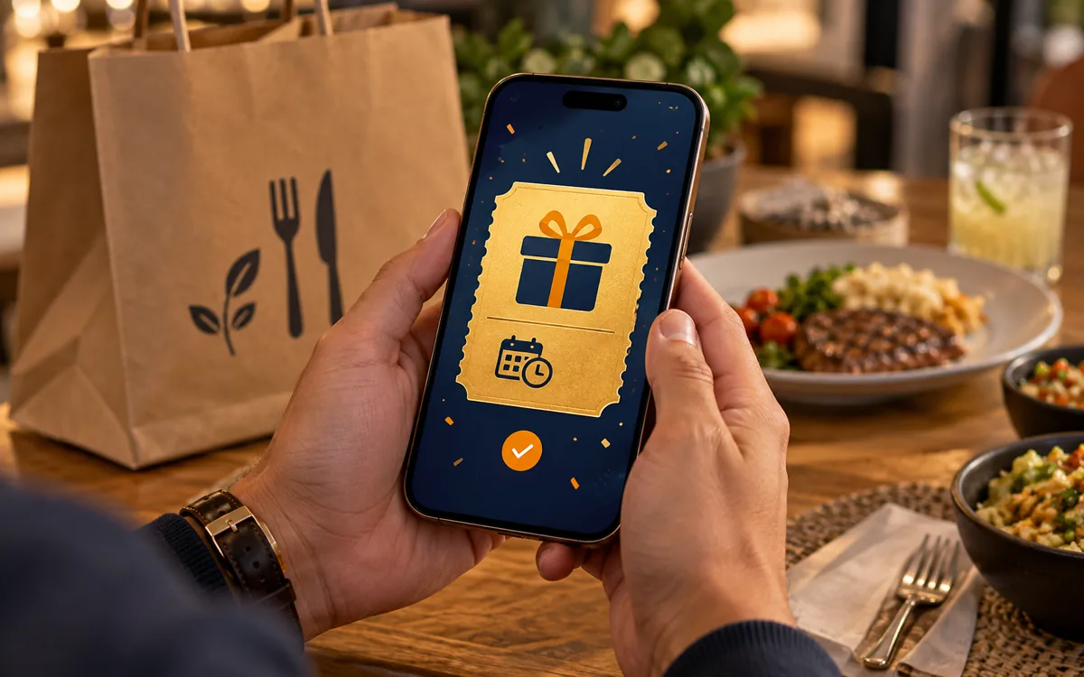 Cupom premiado salvo no celular para ser usado depois